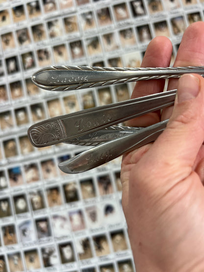 Custom Engraved Vintage Silver Spoon — Silver Spoon Society Membership