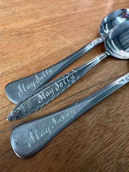 Custom Engraved Vintage Silver Spoon — Silver Spoon Society Membership