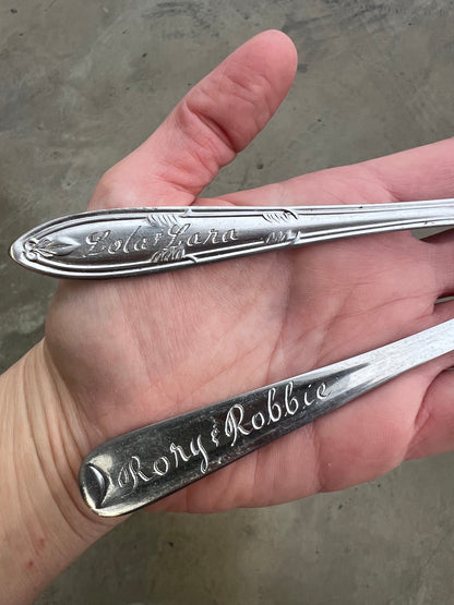 Custom Engraved Vintage Silver Spoon — Silver Spoon Society Membership