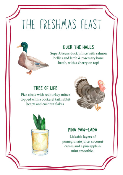 THE FRESHMAS FEAST - Three Course Christmas Meal For Dogs