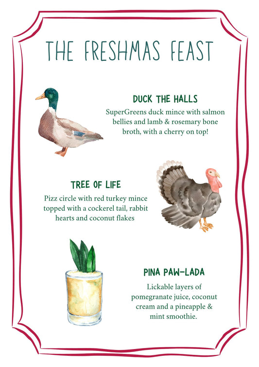 THE FRESHMAS FEAST - Three Course Christmas Meal For Dogs