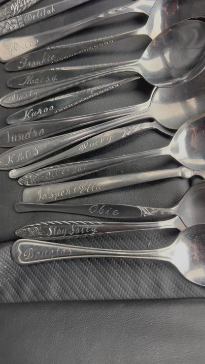 Custom Engraved Vintage Silver Spoon — Silver Spoon Society Membership
